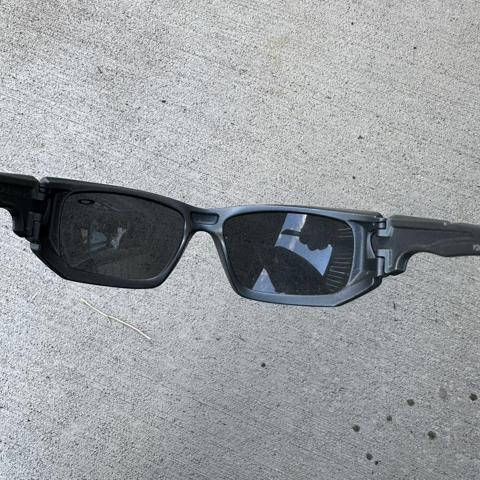 Y2K Oakley Scalpel Sunglasses. Front logo slightly... - Depop