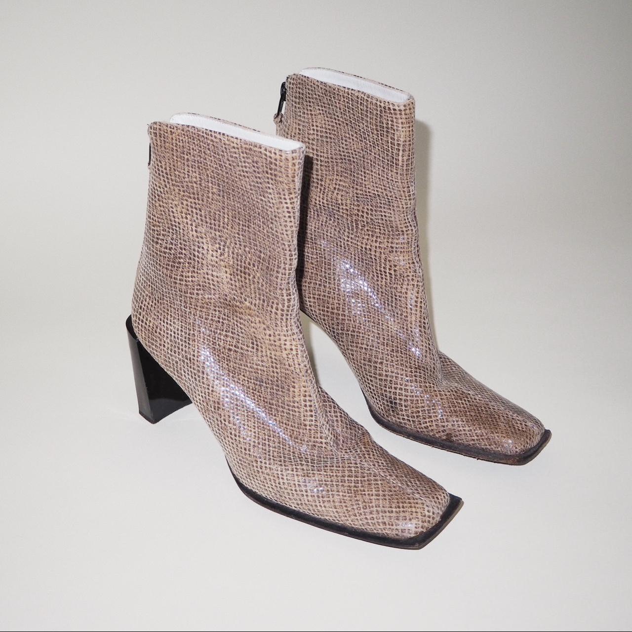 stuart weitzman square toe boots