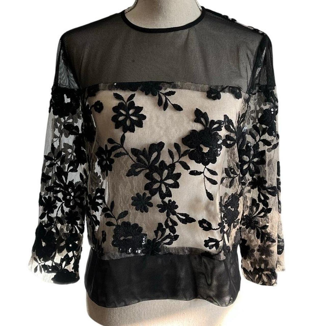 Source Unknown Women's Blouse - Black - 12 – Vint… - image 1