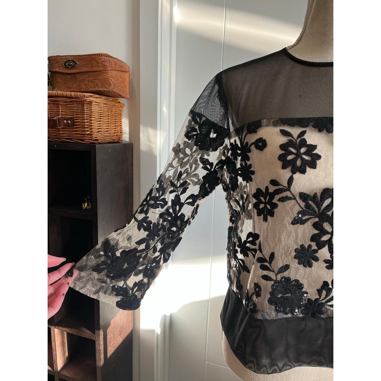 Source Unknown Women's Blouse - Black - 12 – Vint… - image 3