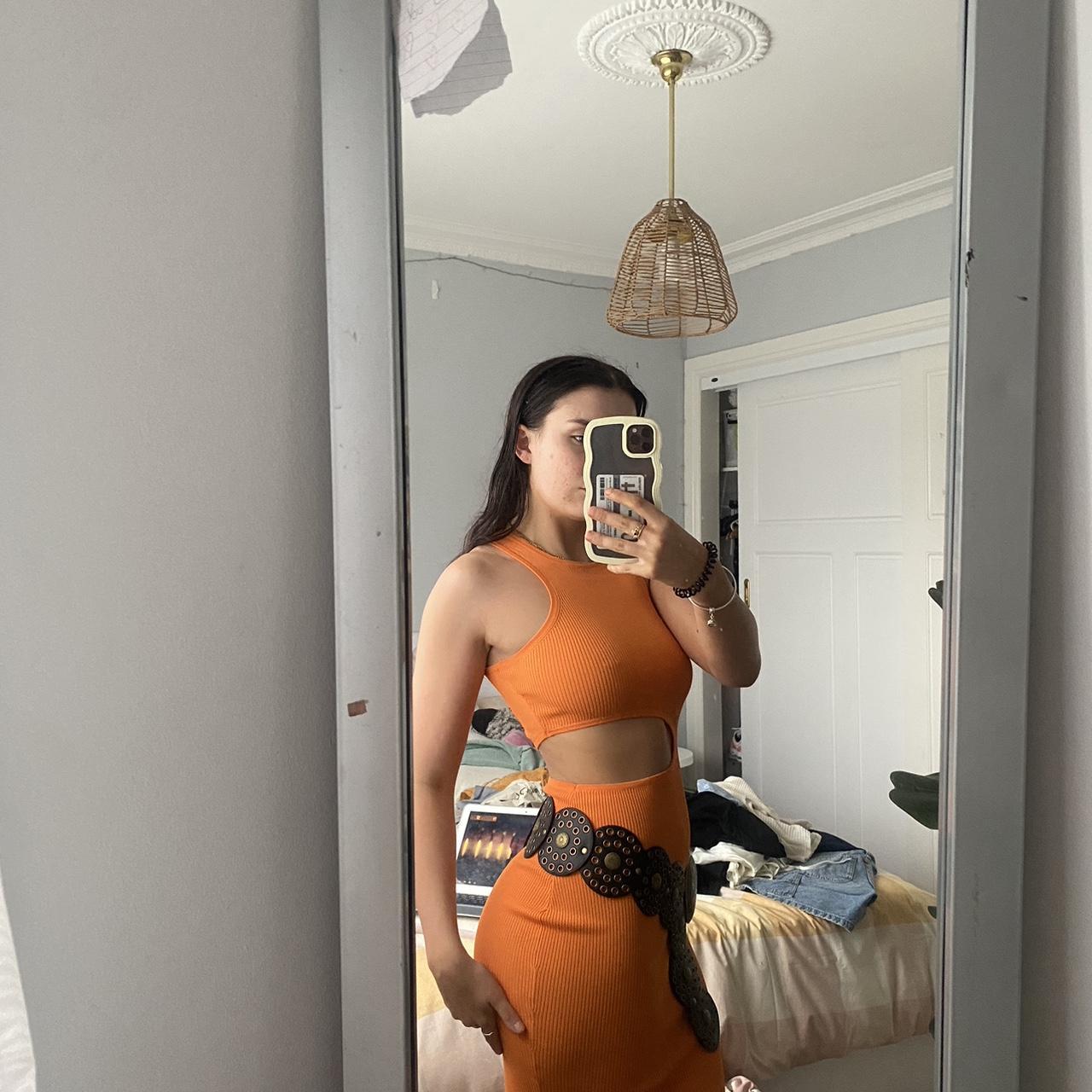 Olivia Maxi Dress - Orange Size 3X RefFNB New with - Depop