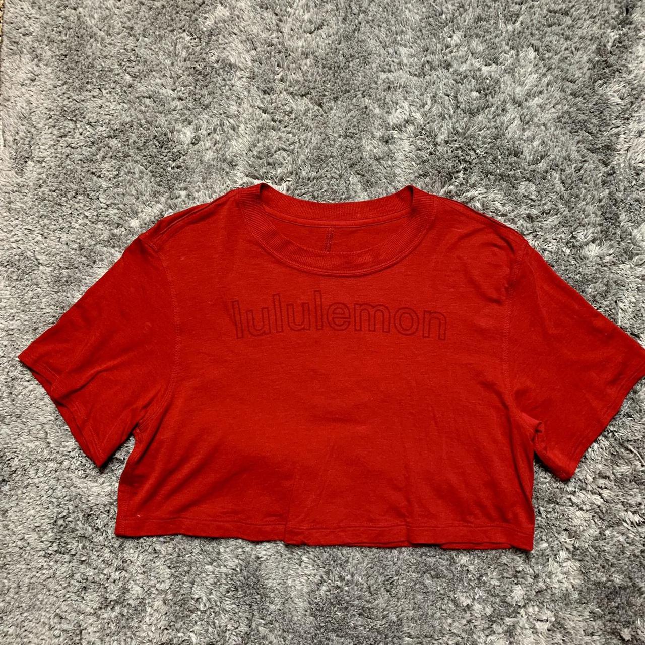 NWOT Lululemon All Yours Crop Tee Graphic *Dark - Depop