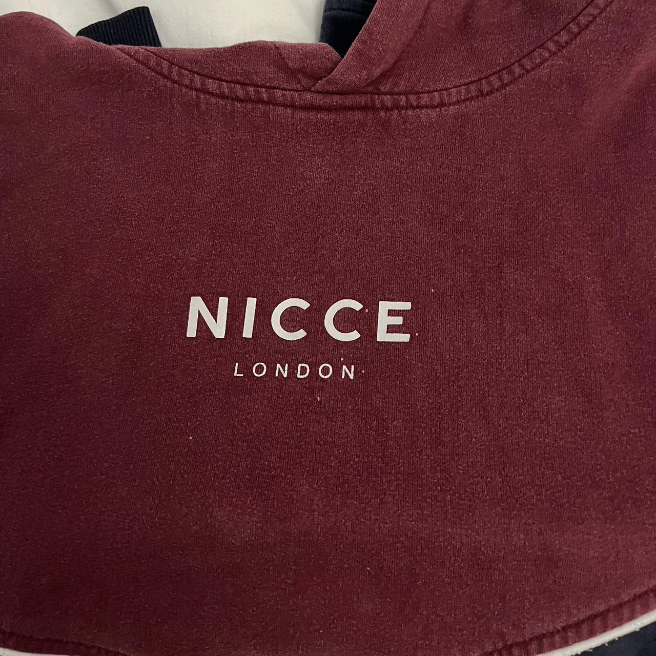 Nicce burgundy outlet hoodie