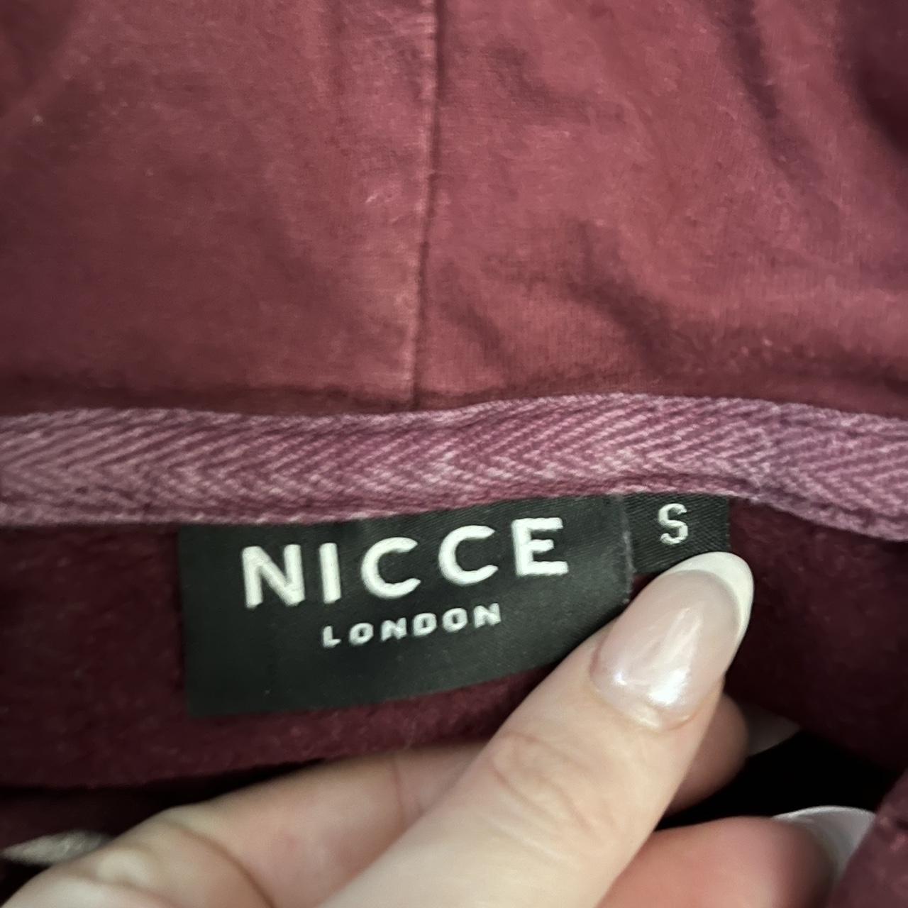 Burgundy nicce clearance hoodie