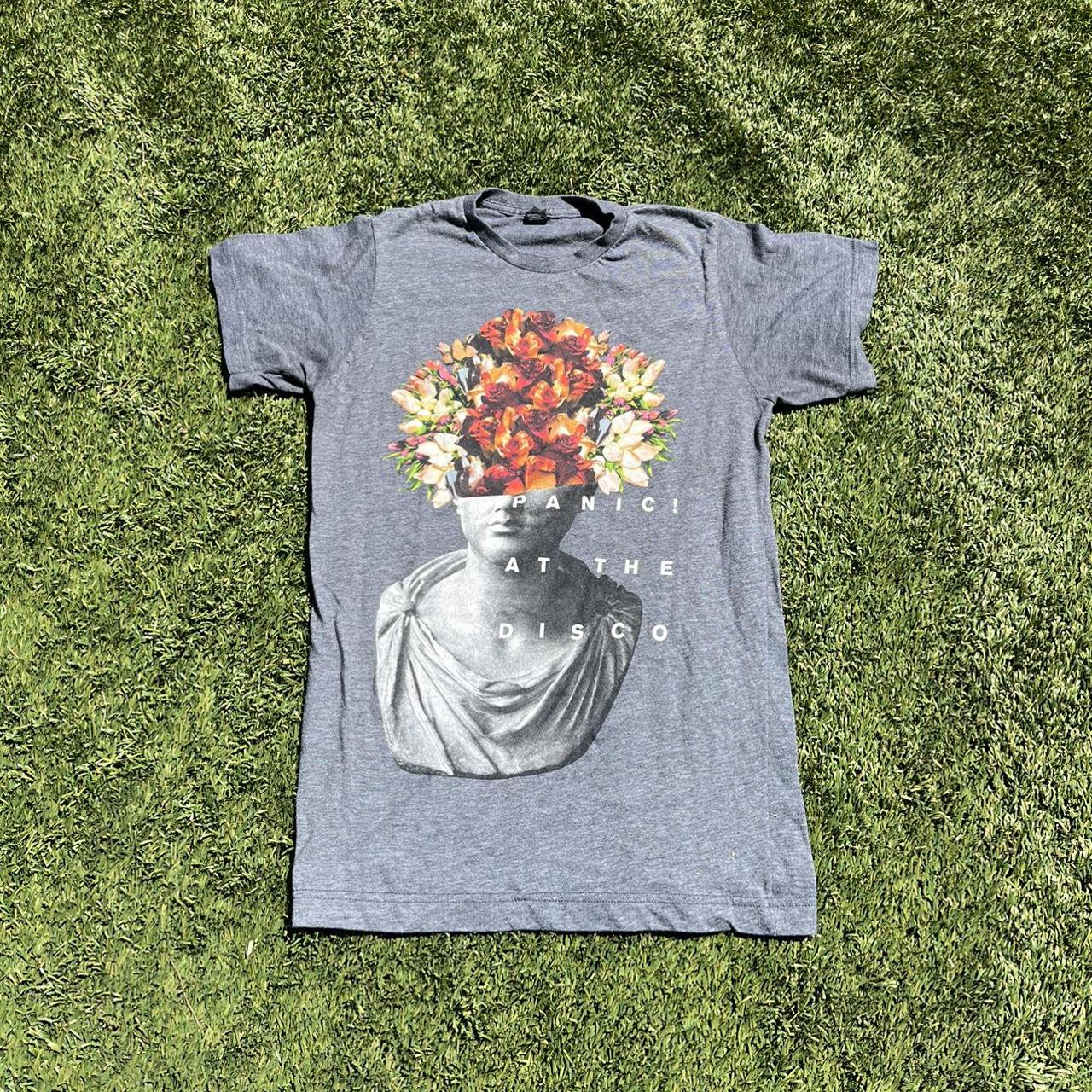 panic at the disco flower head shirt