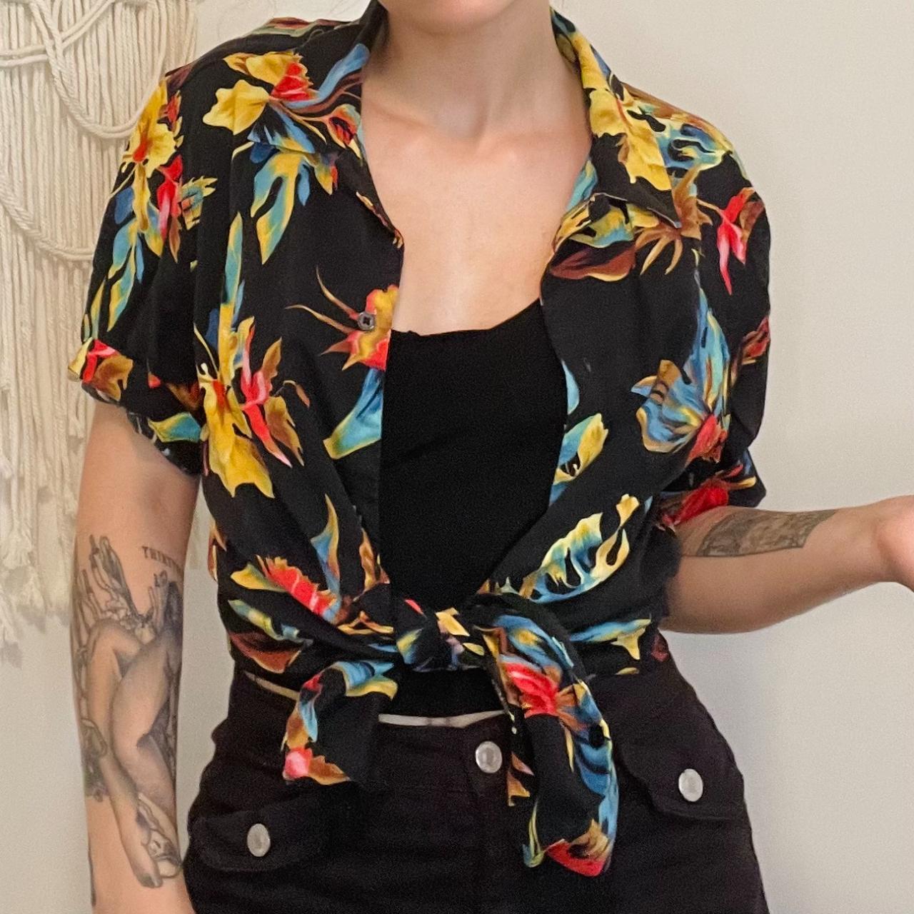 H M FLORAL HAWAIIAN SHIRT I looove this top but