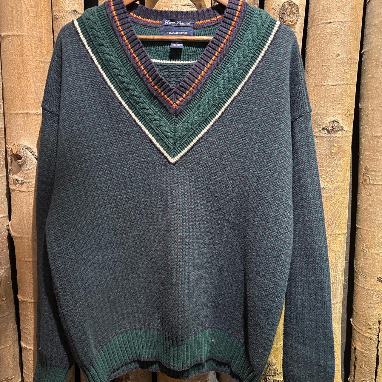 GANT Men's Sweater - Multi/Green - L – Grant 100%… - image 1