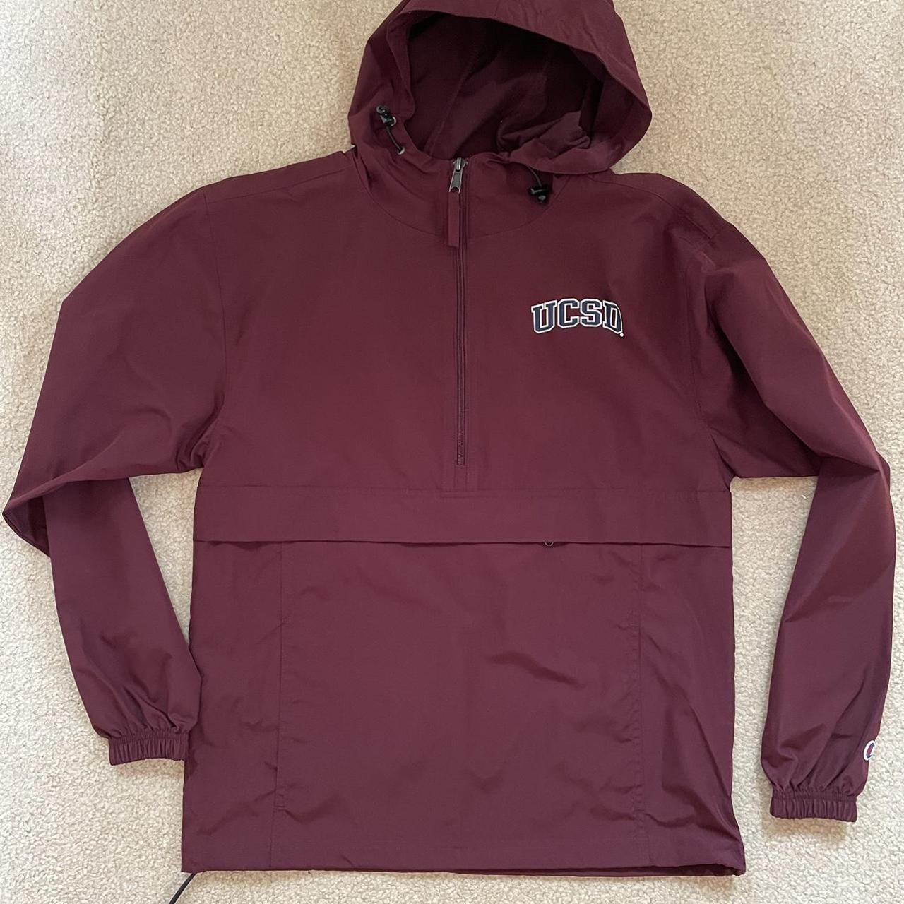 Champion burgundy shop windbreaker