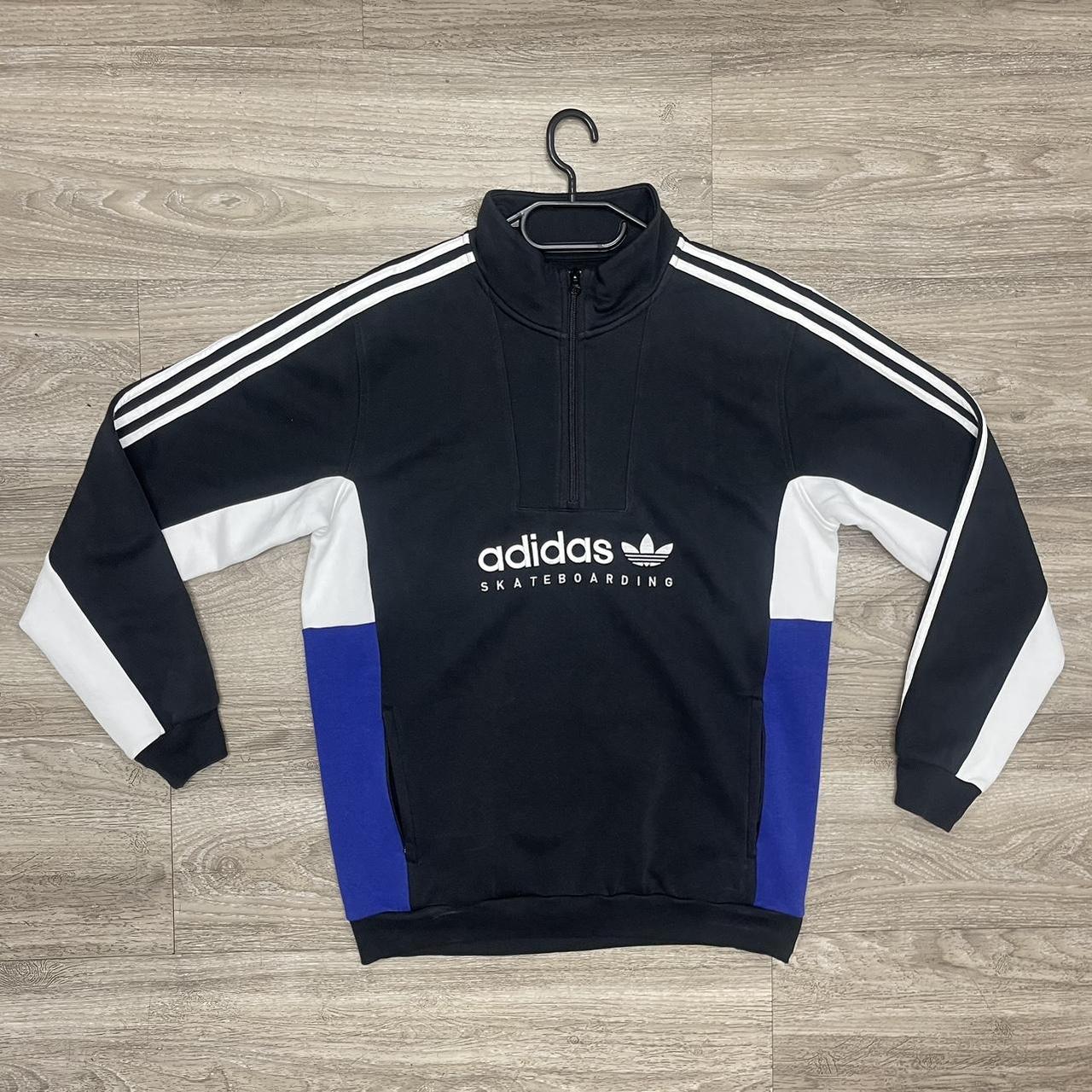 Adidas Skateboarding Quarter Zip Pullover Jumper