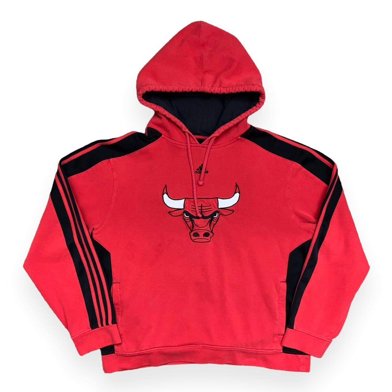 Adidas Men’s Chicago Bulls Embroidered Red Black... - Depop