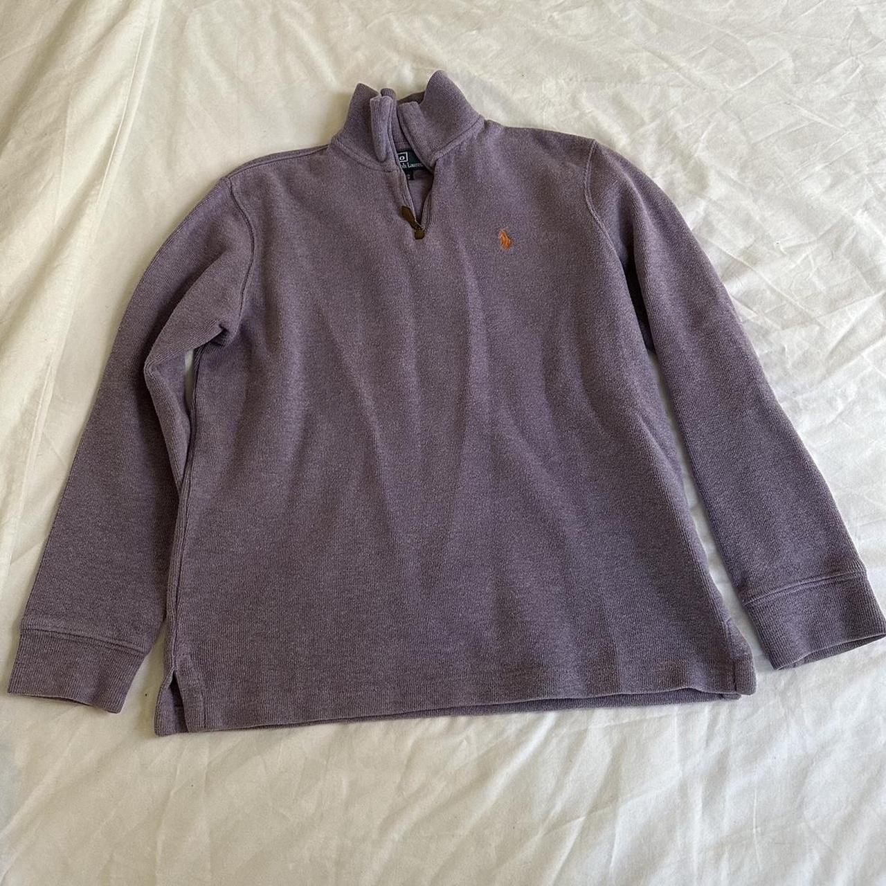 Ralph Lauren Women's Purple and Orange Jumper | Depop