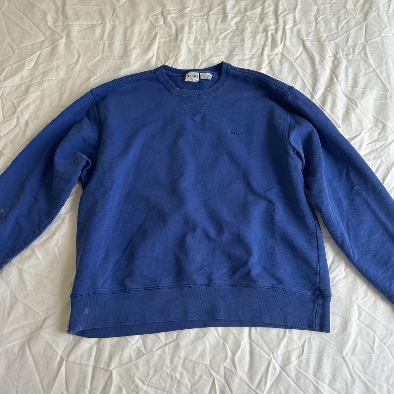 Izod Women's Blue Sweatshirt | Depop