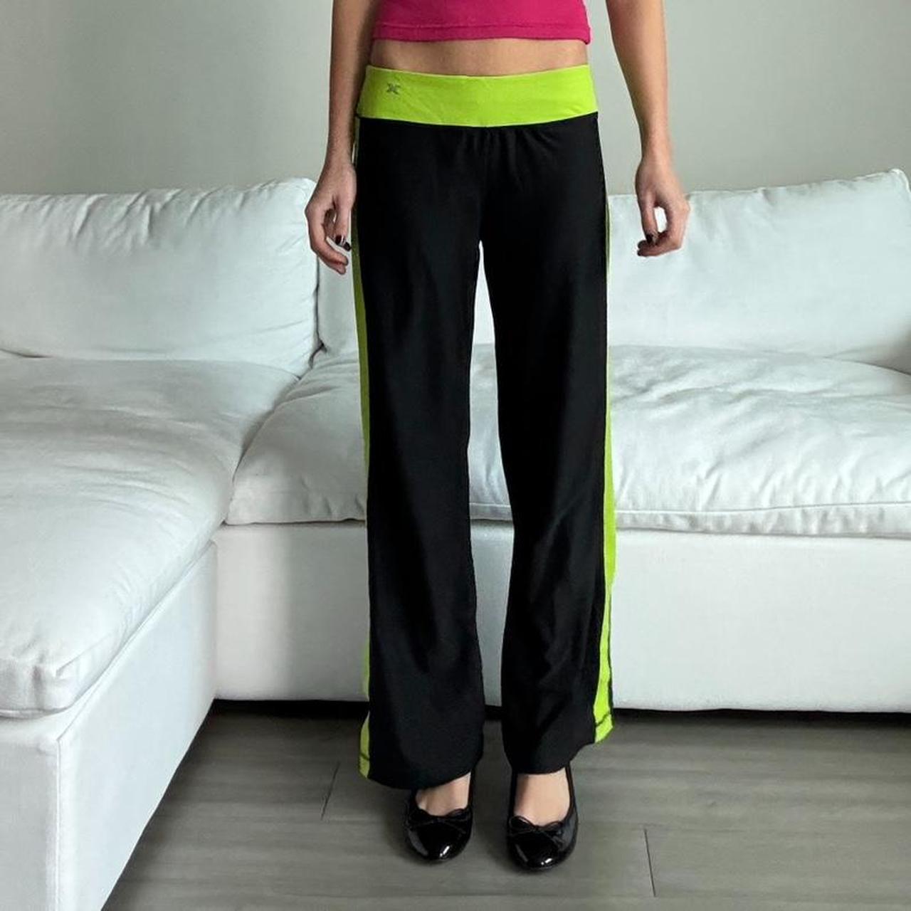 Green and black sporty vintage lowrise... Depop