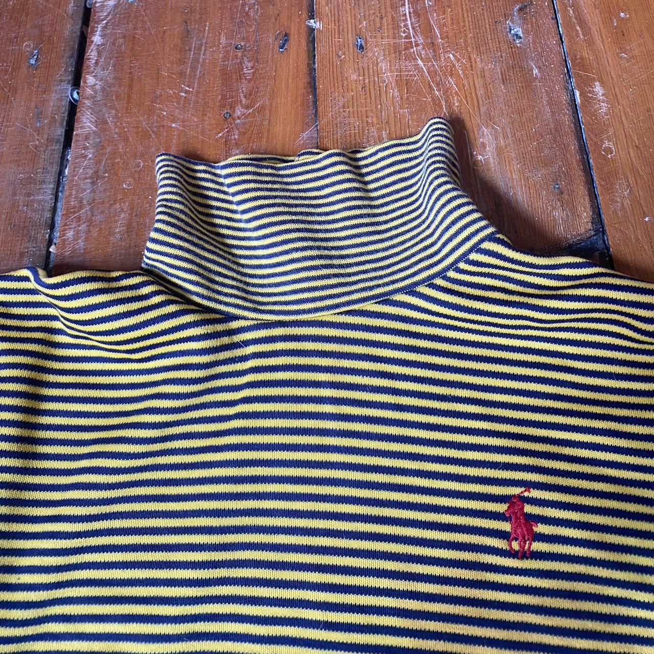 Vintage Stripped Ralph Lauren Turtleneck - Depop