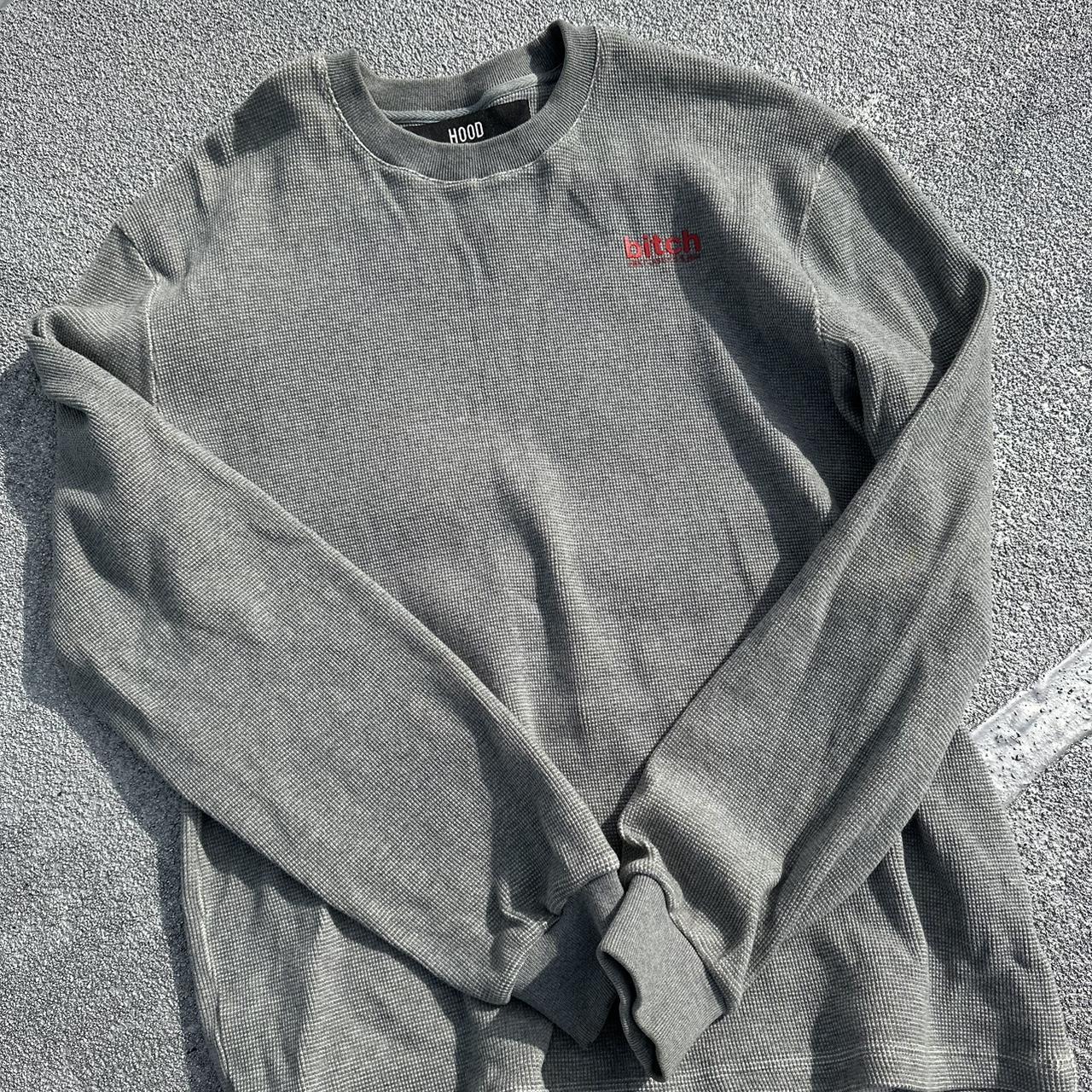 Hood By Air Men's Grey and Red Jumper (2)