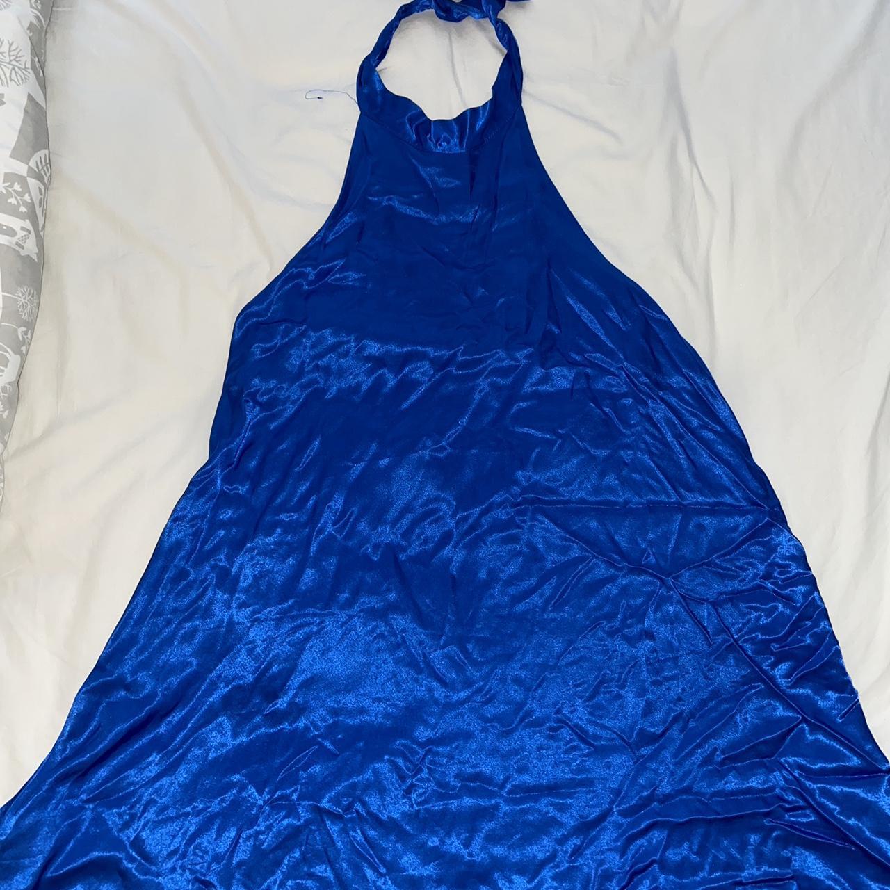 Zara Women's Blue Dress Depop