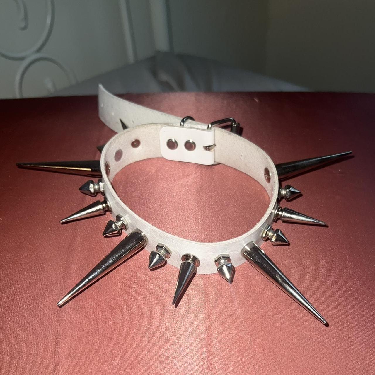 Spiked deals collar choker