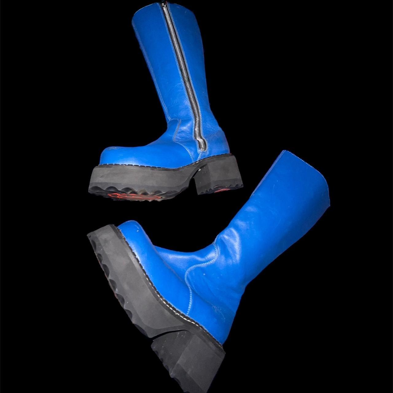 Electric Blue Boots