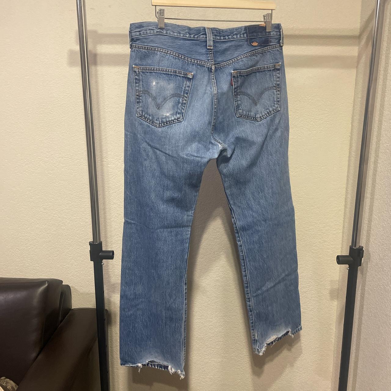 Vintage Levi’s 501 Straight Leg Jeans Size... - Depop