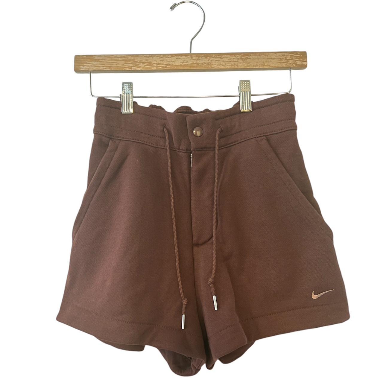 brown nike short set