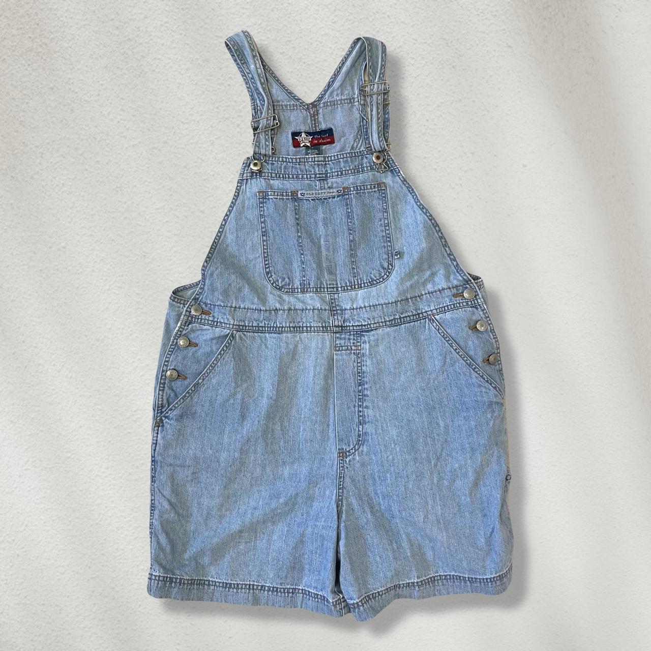 Old Navy Women's Blue And Navy Dungarees-overalls | Depop