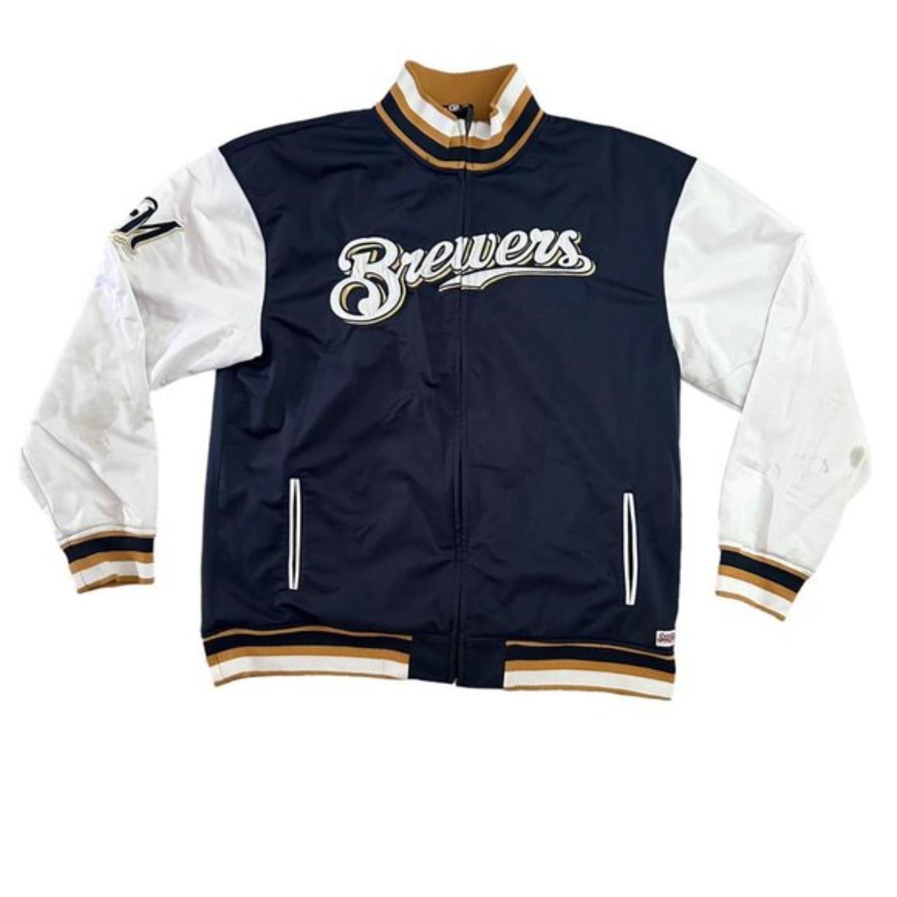 Brewers on sale track jacket