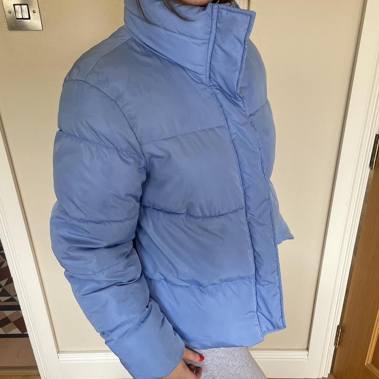 H&m Ladies Blue Padded Jacket Blue Oversized H&M Puffer Jacket