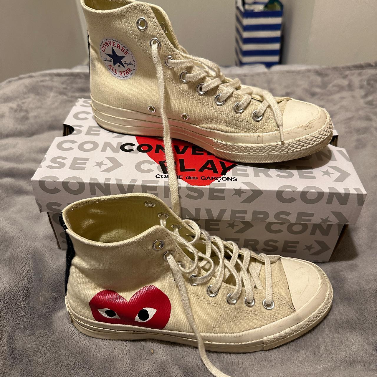 CONVERSE CHUCK TAYLOR HI 70S X PLAY CDG... - Depop