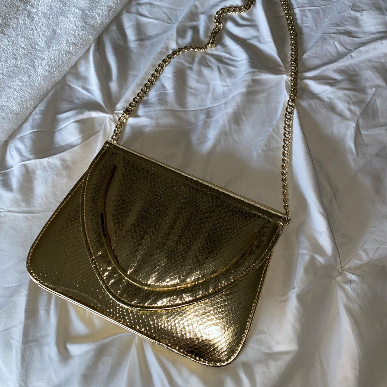 Ralph Lauren bag. vintage gold silver metallic - Depop