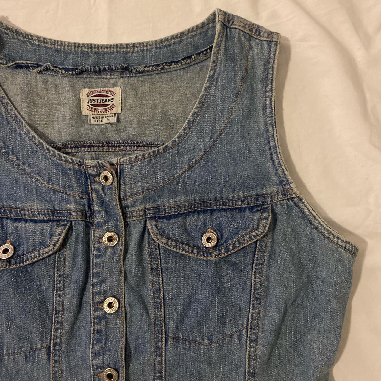Vintage Just Jeans denim dress Size 12 best fit... Depop