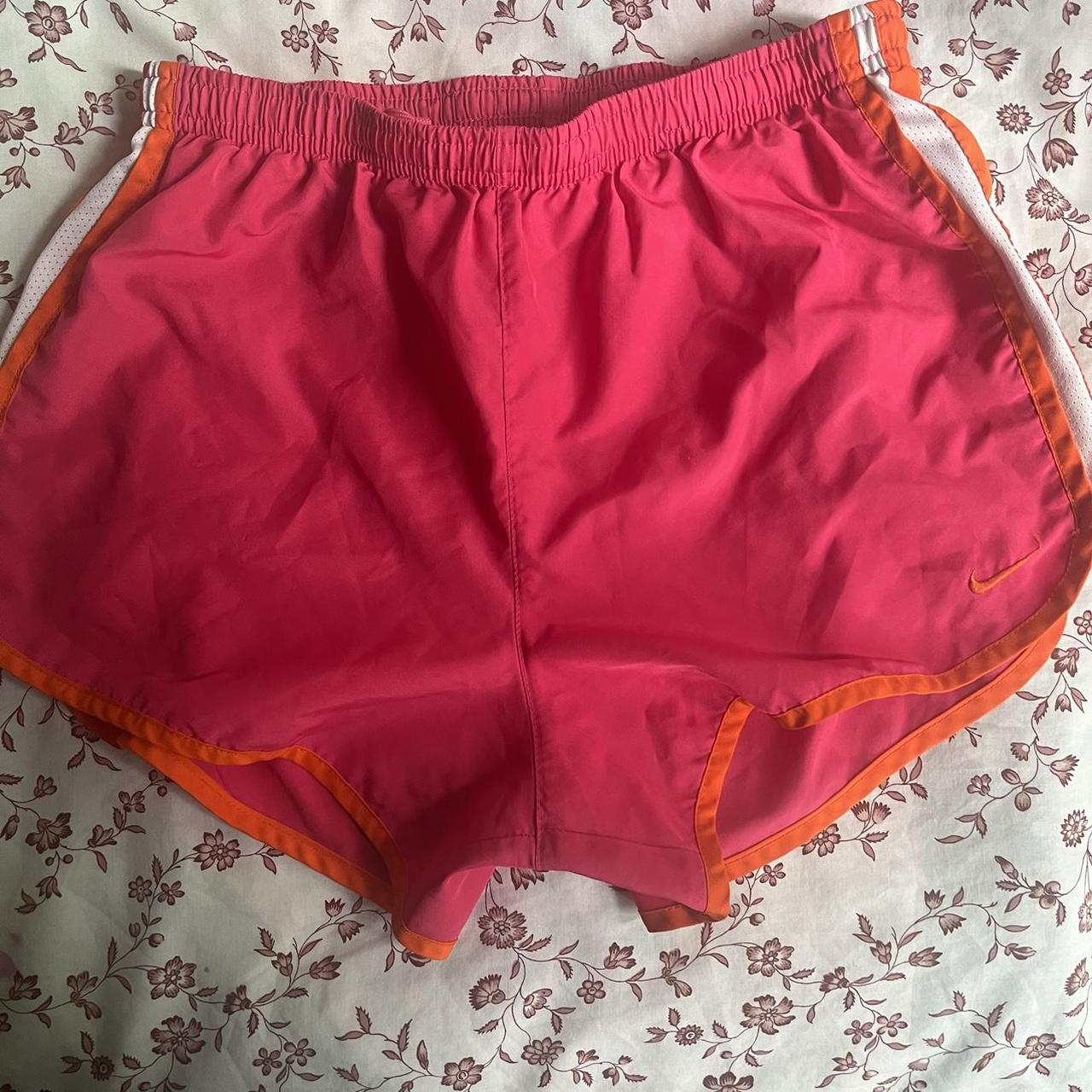 super cute & comfy hot pink and bright orange nike... Depop