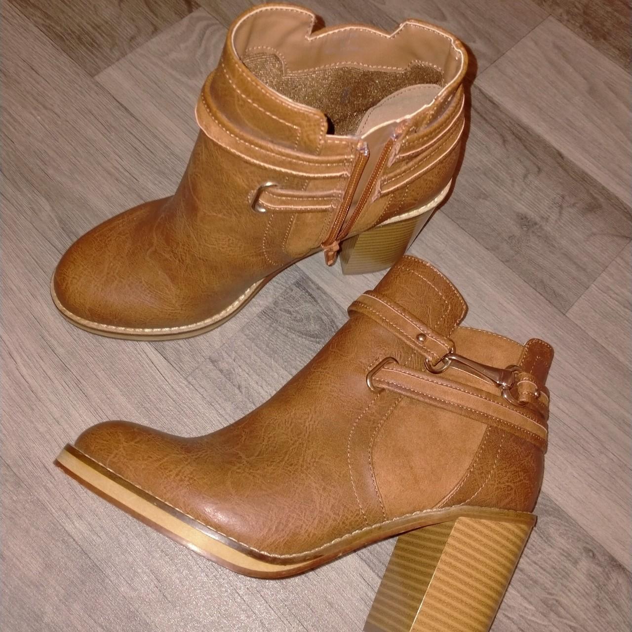 Miss selfridge tan hot sale boots