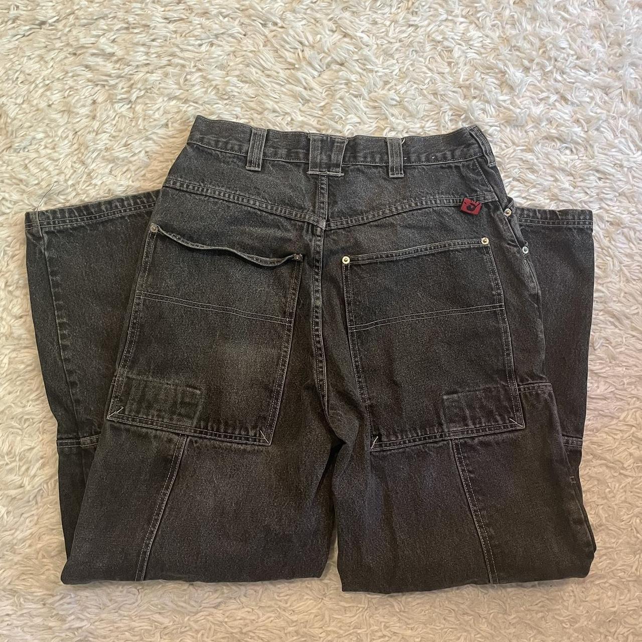 Vintage Mudd 90s utility cargo jeans -mens 31x30, - Depop