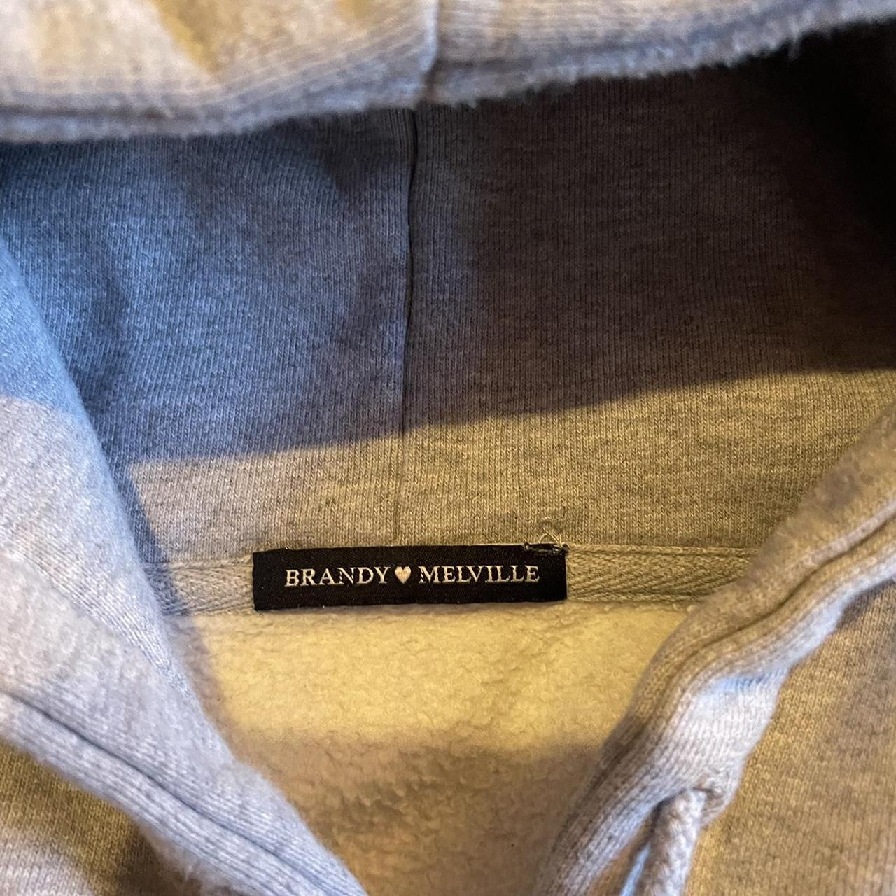 brandy melville oversized christy hoodie zip - Depop