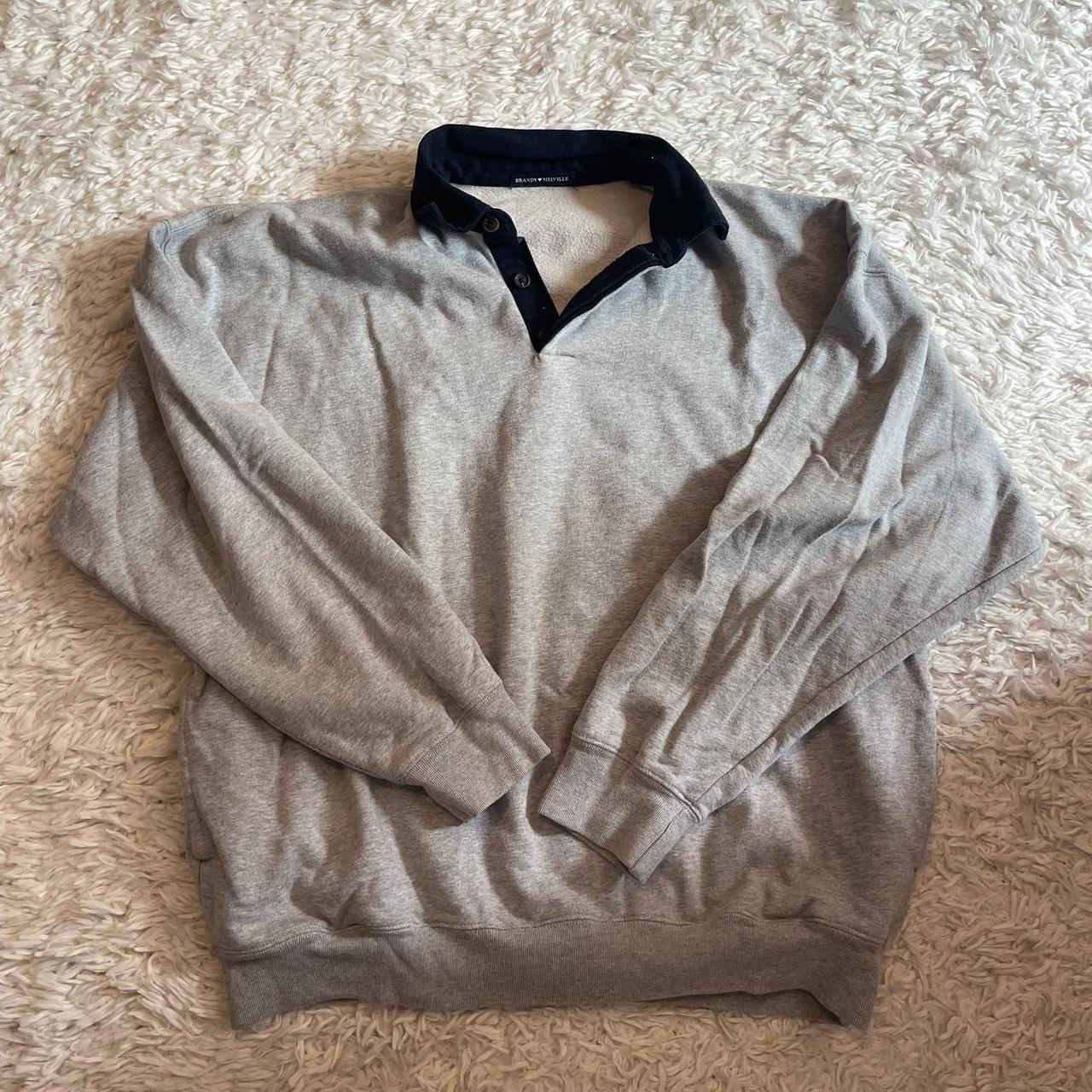 Brandy melville collared archer crewneck oversized. Depop