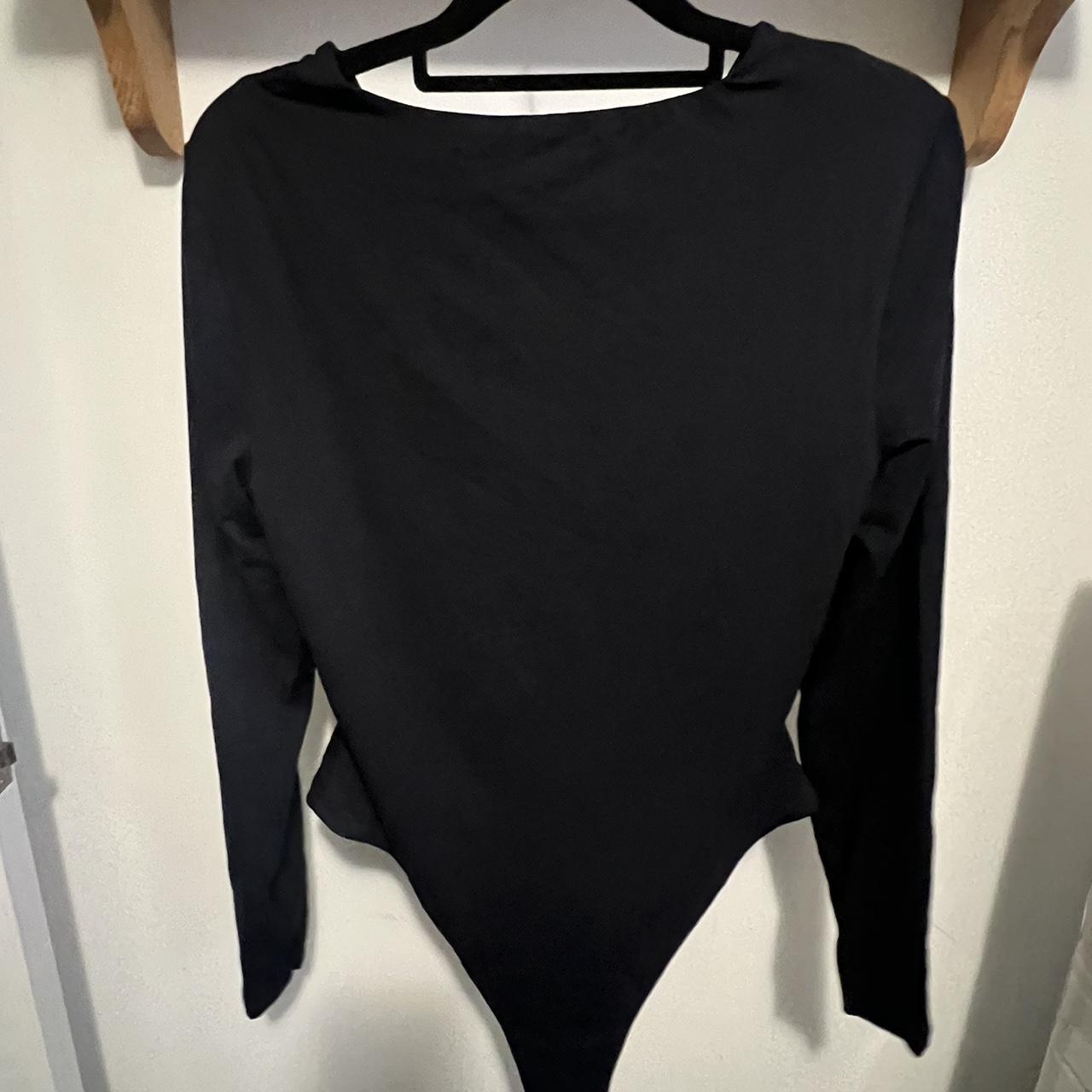 KOOKAI BLACK LONG SLEEVE BODYSUIT ⛓️ like new! Size 2 - Depop