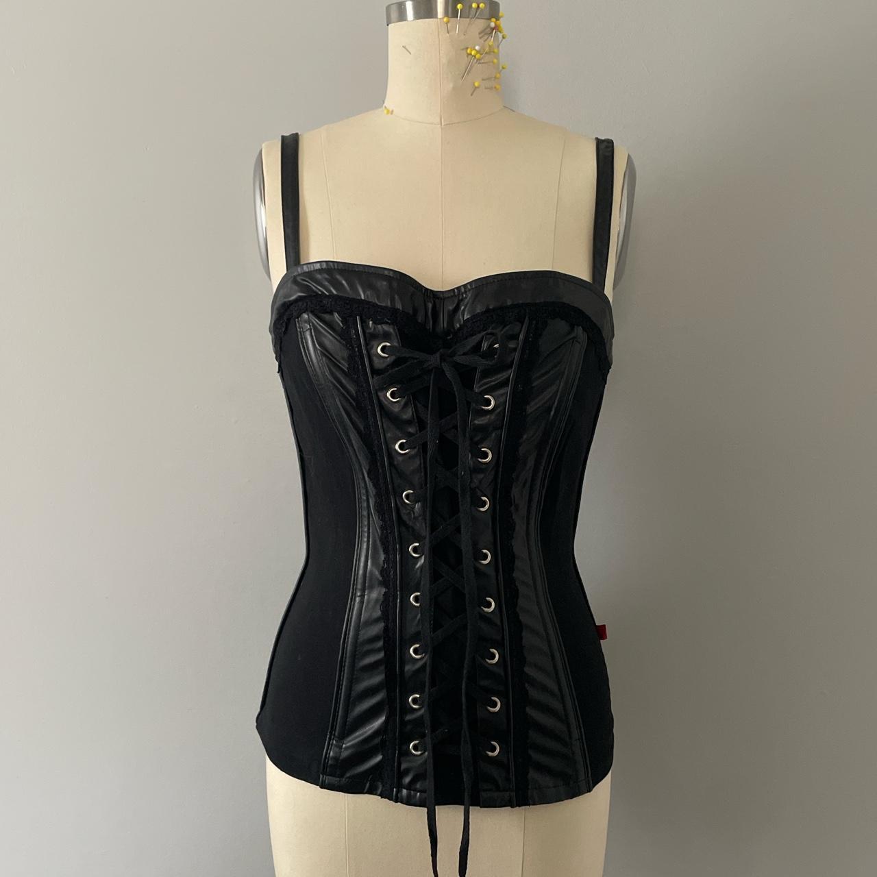 Tripp Nyc Leather Rare Corset • Black Leather Depop 2478