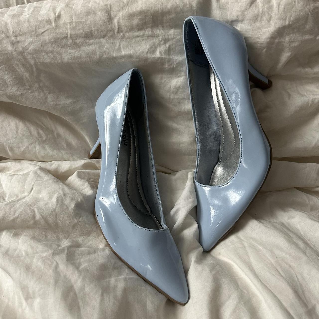 CINDERELLA BABY BLUE PUMPS soft pastel blue