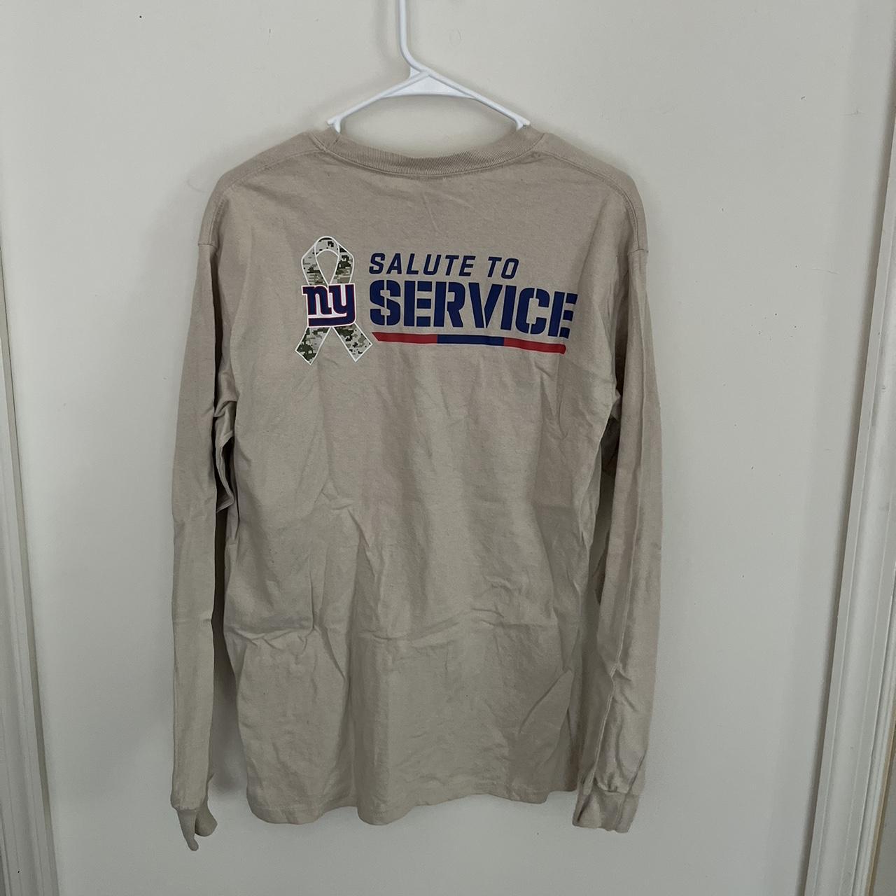 NY Giants salute service shirt worn once, in - Depop