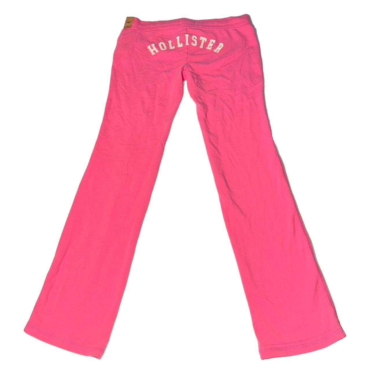 Hollister low waist sweatpants pink Y2K thrift vintage, Women's Fashion,  Bottoms, Jeans & Leggings on Carousell