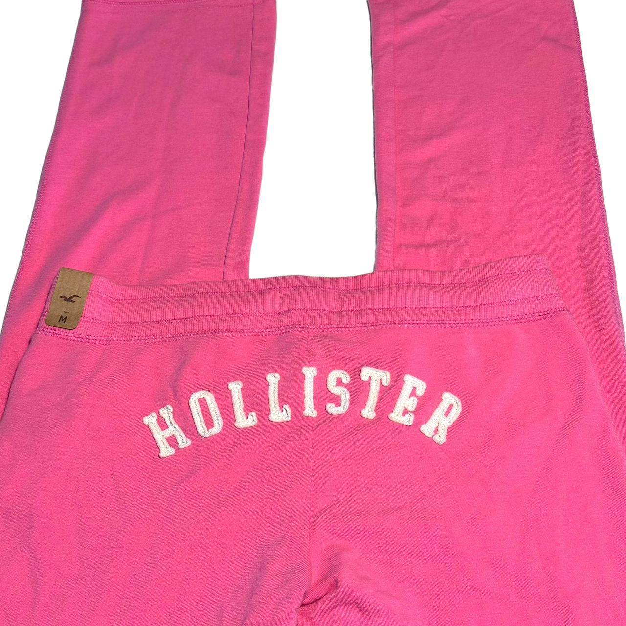 Pink low waisted vintage Hollister sweat pants