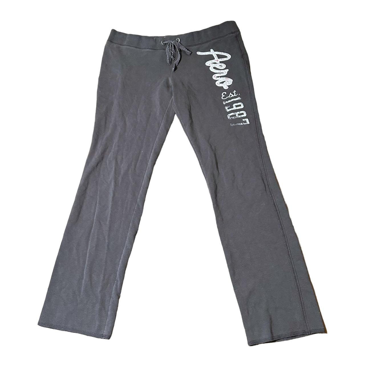Sweatpants Aero Aeropostale Grey Dark Pink Brand Y2K - Depop