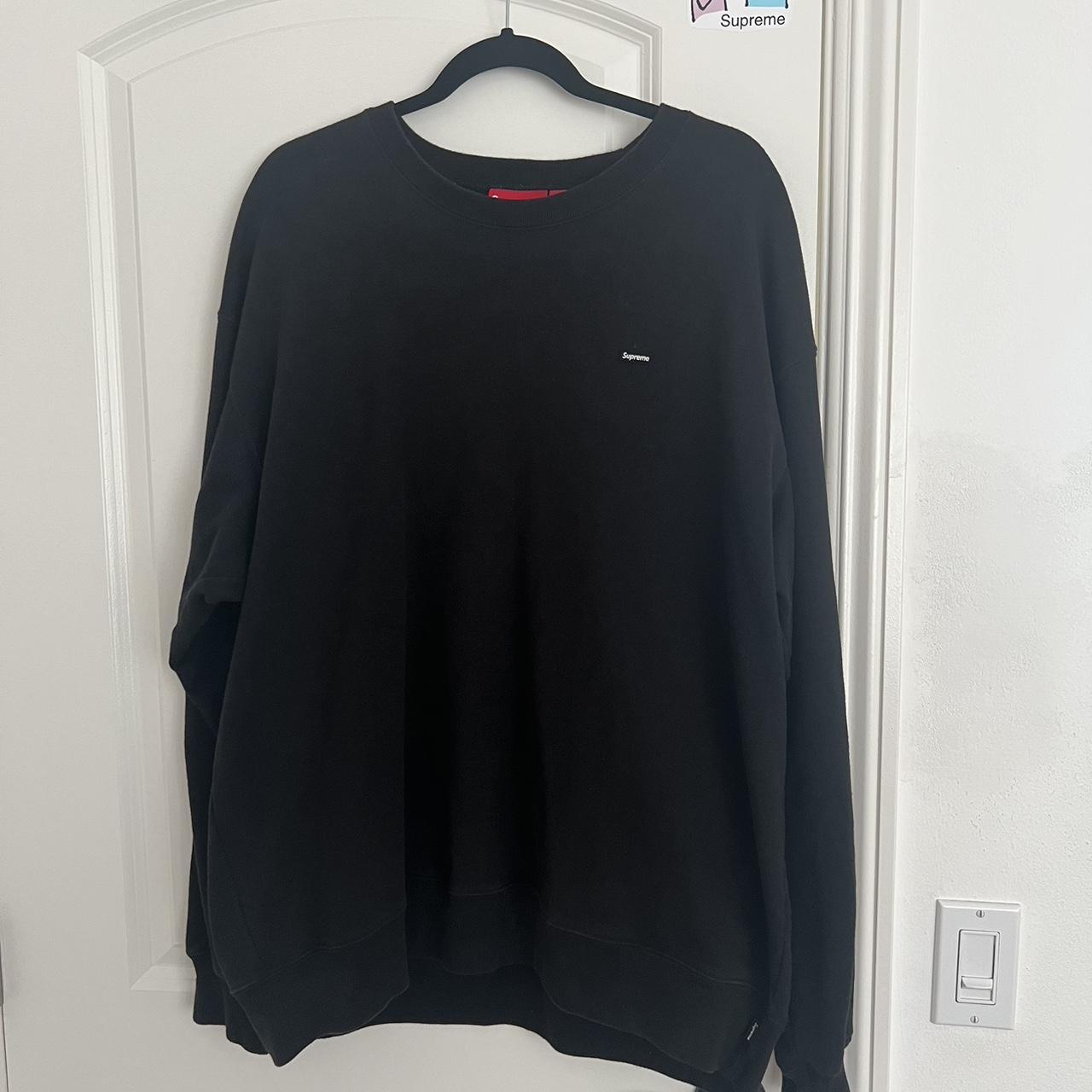 supreme logo crewneck literally still in perfect... - Depop