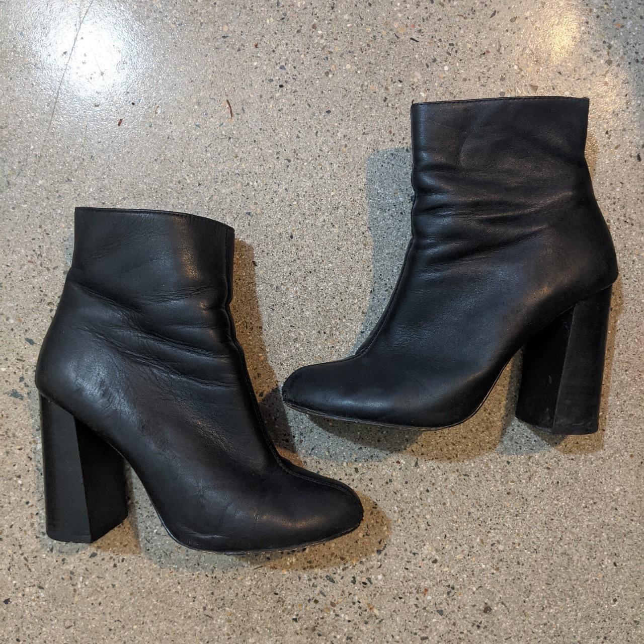 Witchery boots Black colour Size 38 Zips up on inside - Depop