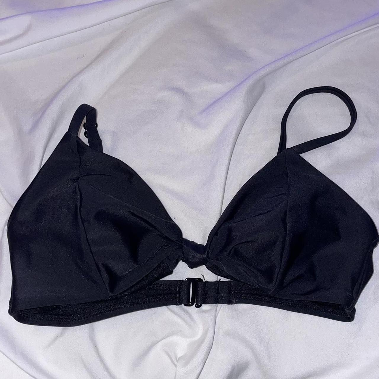 no boundaries black tie bikini top supa cute tie in... - Depop