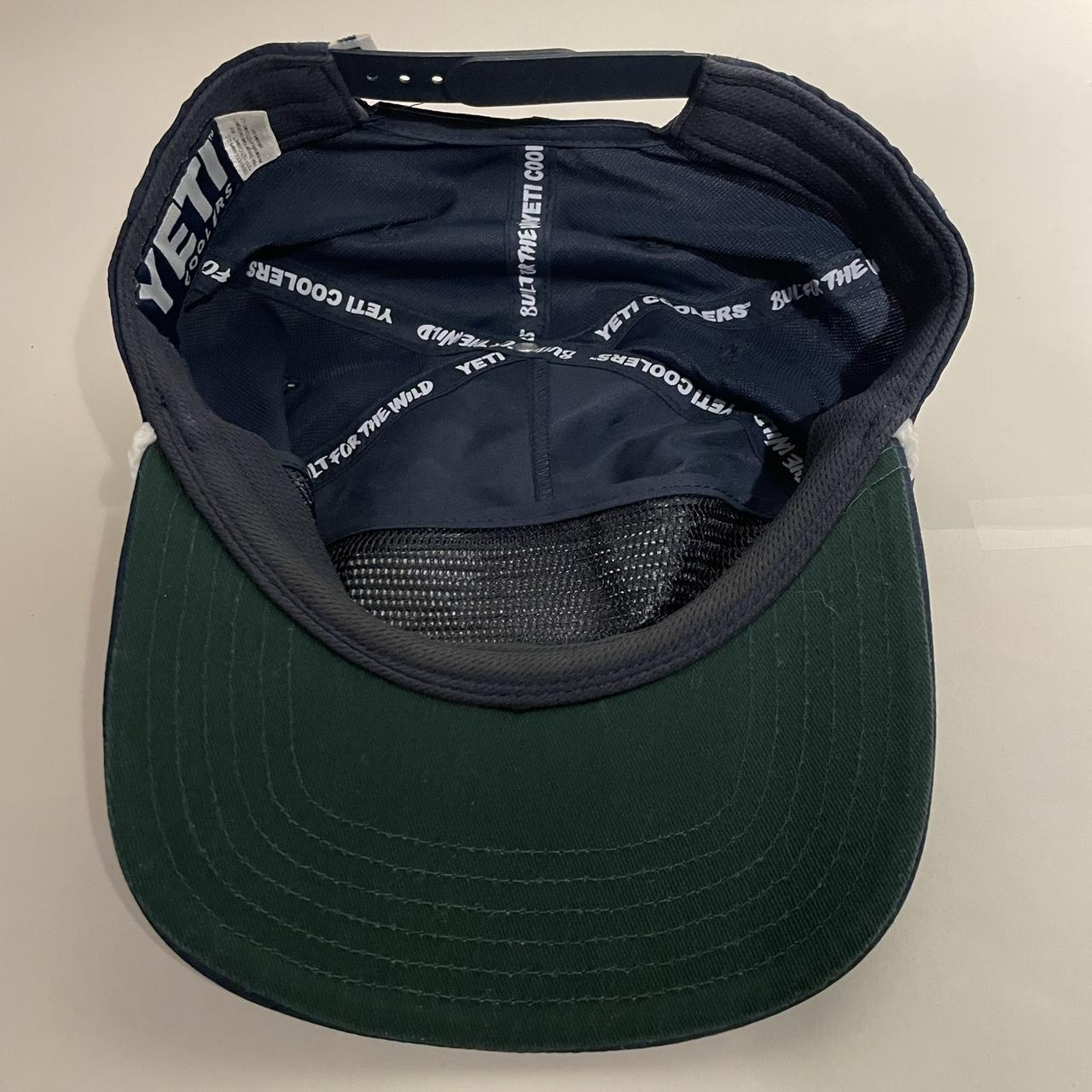 Yeti Men's Blue and White Hat Depop
