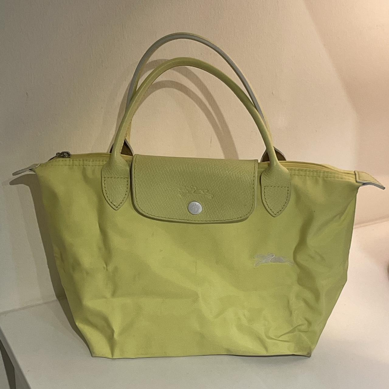 Vintage leather Longchamp bucket bag. Fits so much - Depop