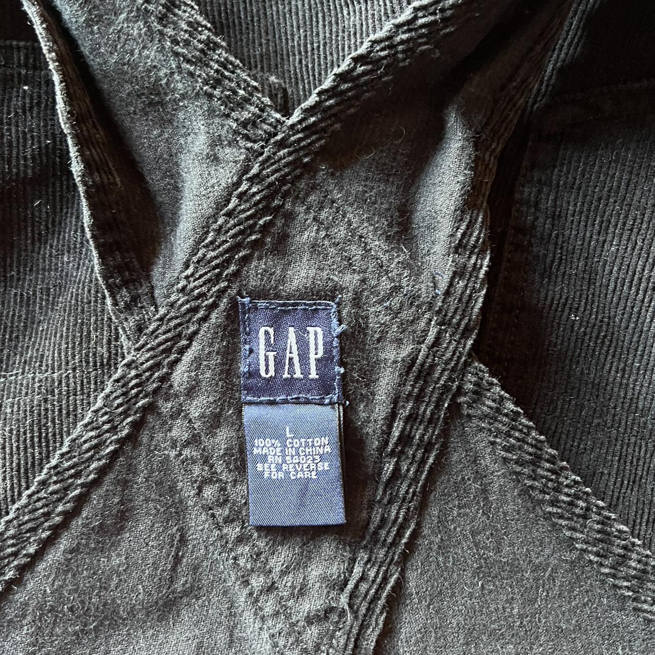 VINTAGE GAP BLACK CORDUROY OVERALLS These babies... - Depop
