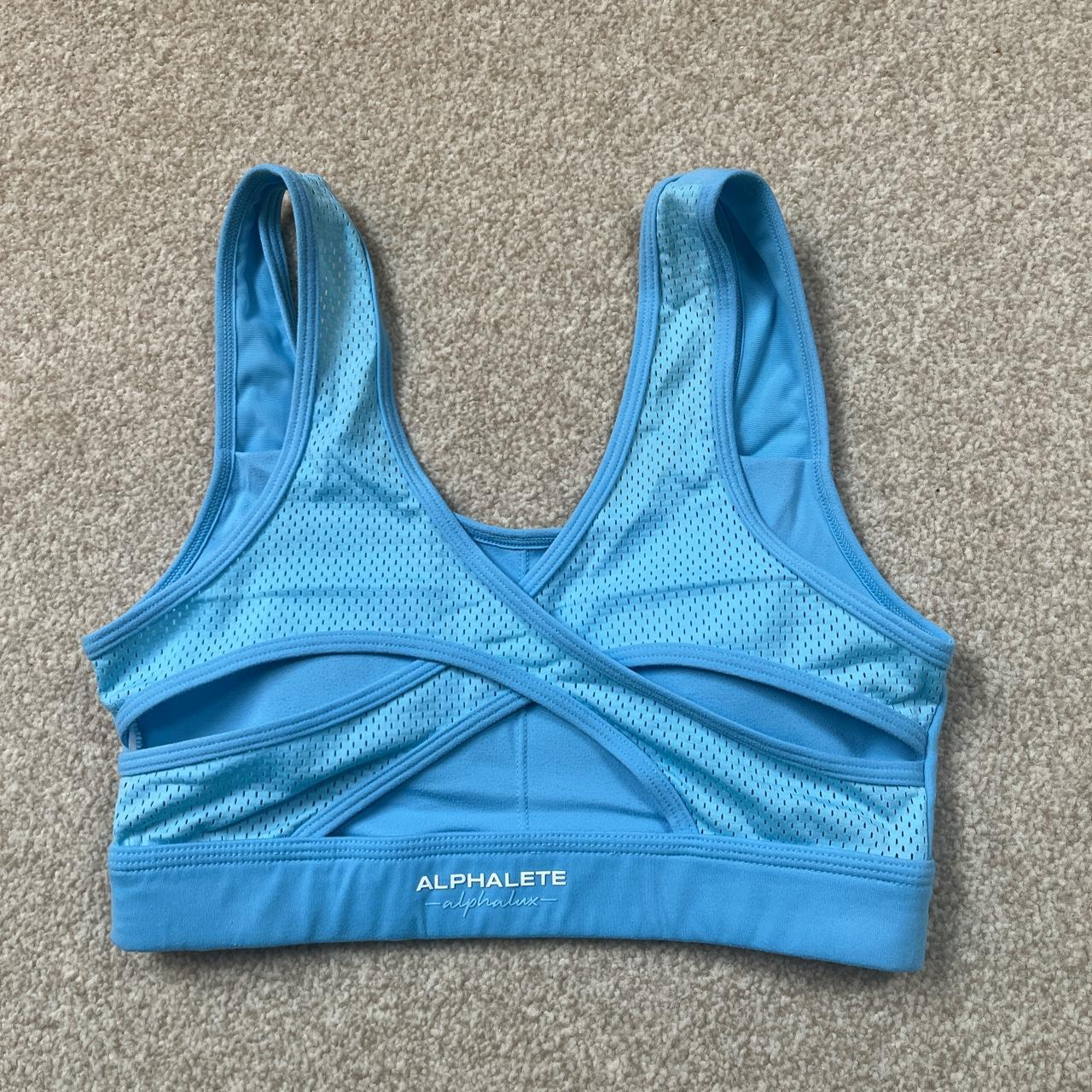 Alphalete Alphalux elite cross back mesh back sports... Depop