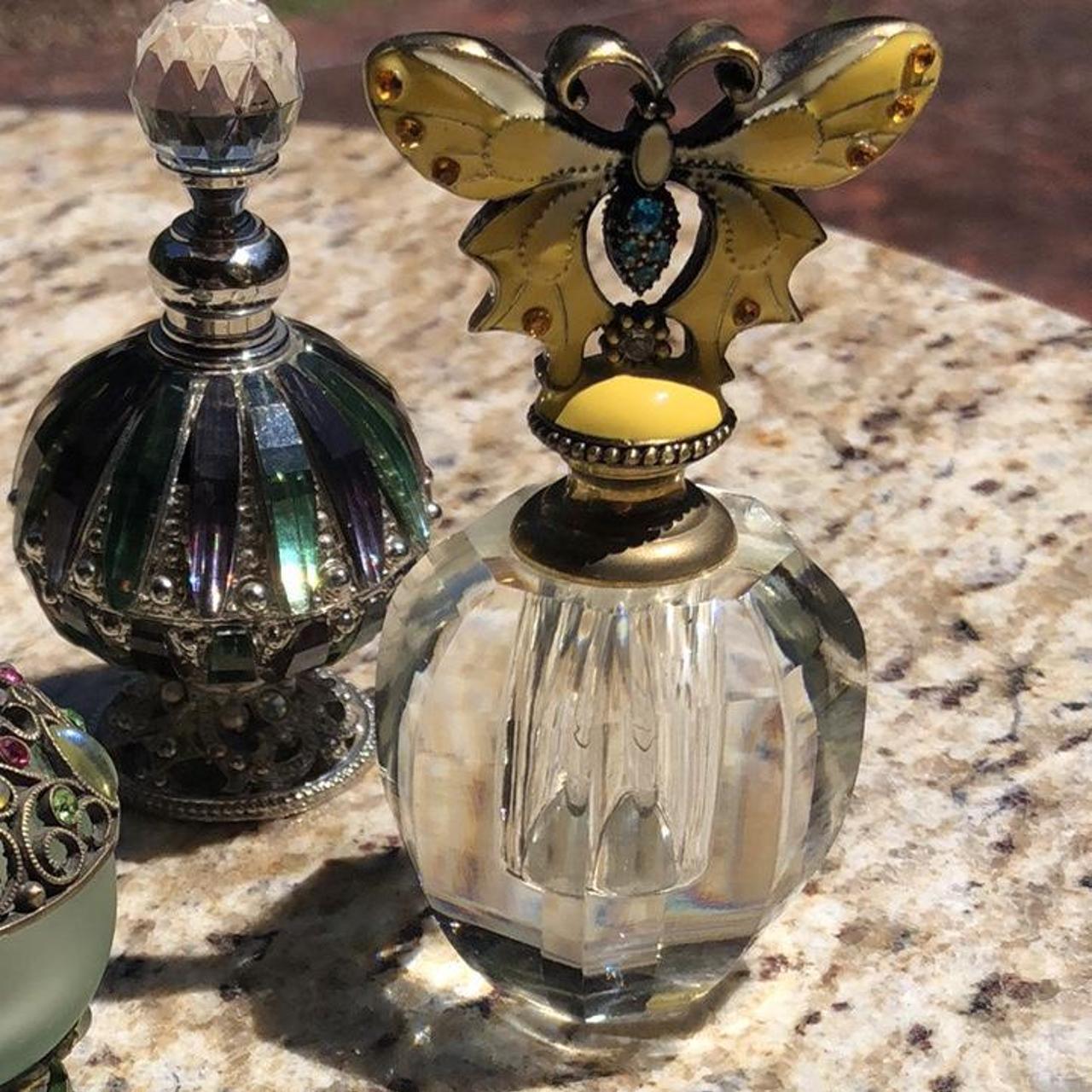 Butterfly coquette decor perfume bottle Yellow - Depop